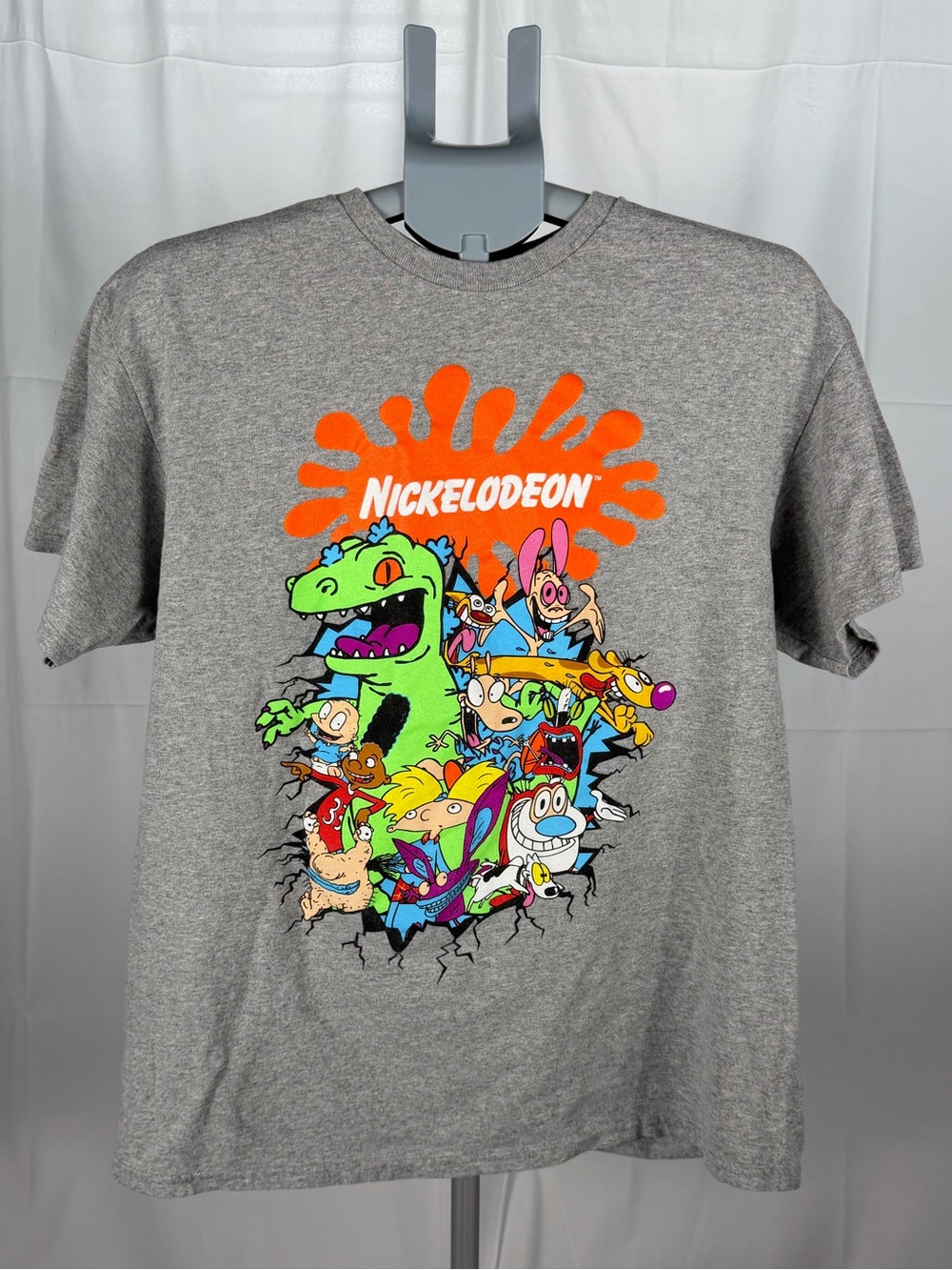 Size L Vintage Style 90s Nickelodeon "‎ Old School Shows "  T Shirt